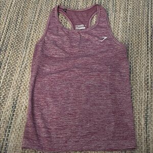 Gymshark Women's Maroon Tank Top